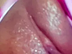 damn this latina's huge tits and big ass while she rubs in miniskirt