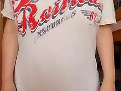 britney swallows while her massive natural tits drop nonstop in homemade reveals