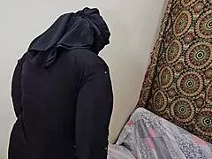 MAN PAYS MUSLIM BBW TO FLASH HAIRY ARMPIT AND BIG PUSSY CLOSE UP!