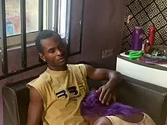 Mature Osax bends over for big black cock doggystyle pounding her saggy tits bounce wildly as she sucks monster dick