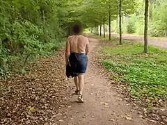 busty milf feels liberated going topless her huge natural tits swaying free