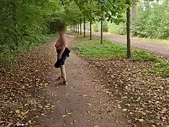 busty milf feels liberated going topless her huge natural tits swaying free