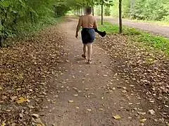 busty milf feels liberated going topless her huge natural tits swaying free