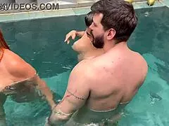 mature rita cadillac calls me over, i end up fucking her and bruna ferraz by the pool