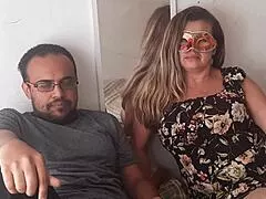 sexy latina bbw milf takes huge cock double penetration like a champ