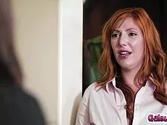 redhead milf lauren phillips vr double penetration with toys turns into real strapon anal and pussy pounding