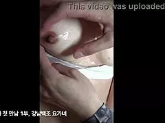 hey korean yoga babe, bend over so i can fuck those big natural tits doggystyle