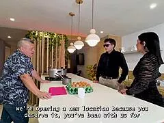I fuck my cuckold boss's fat Colombian BBW wife doggystyle in kitchen
