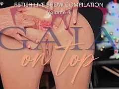 wanna see blonde milf fist her gaping asshole then peg with strapon enema?