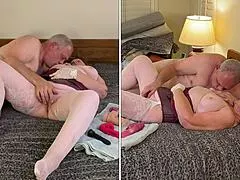 granny norma jean fingered hard toys pussy close-up then fucked missionary creampie