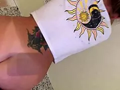 at the trap house this milf wife bends over gets her wet pussy fucked doggystyle bareback