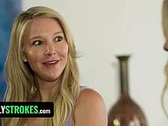 DOUBLE KNOCK UP PLAN HAS BLONDE MILF MOM BENT OVER DOGGY IN FFM TABOO 3SOME KISSING