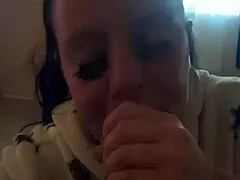She Sucks Nut From Monster Cock in Slo Mo POV