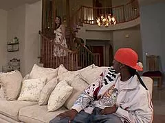 man aurora snows tight asshole gapes on that huge black cock interracial anal creampie