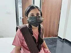 i never imagined my indian college girlfriend's tight pussy gripping my cock so deep at home our first raw home fuck turns into endless pounding she moans begging for more as i stretch her young hole wide