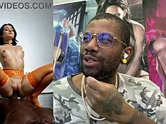 oh god her sloppy deepthroat milf ebony tight bald pussy gets fucked missionary and cowgirl by monster cocks