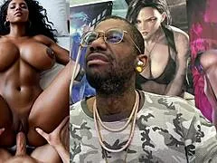 oh god her sloppy deepthroat milf ebony tight bald pussy gets fucked missionary and cowgirl by monster cocks