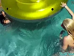 Teal Conrad's Big Tits Lesbian Kiss Fest!