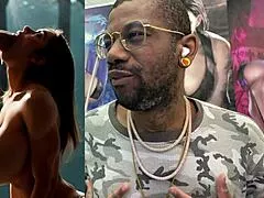 oh god her sloppy deepthroat milf ebony tight bald pussy gets fucked missionary and cowgirl by monster cocks