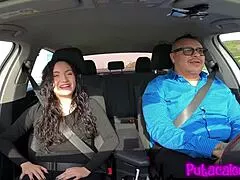 ruby red gets caliente casting with luis garay oral blowjob driving then brutal outdoor facial 💦🔥