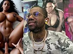 oh god her sloppy deepthroat milf ebony tight bald pussy gets fucked missionary and cowgirl by monster cocks