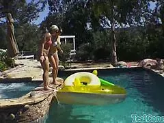 Teal Conrad's Big Tits Lesbian Kiss Fest!