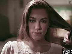 Big Tits Mature Milf Patient Enjoys Threesome with Young 18+ Double