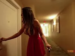 Horny Stepmom Amiee Cambridge Shows Fake Tits Doggy On Vacation