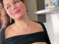 Hubby films on phone as his buddy throat fucks me deep with monster cock backstage swingers style