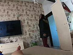 milfycalla deep blowjob in fur hooded puffer jacket deepthroat preview!!