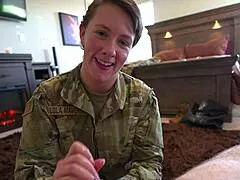 horny military stepmom lola maverick rips clothes and screams in bedroom taboo roleplay!