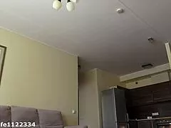 Stepson returns from college handcuffed by dominant stepmom for intense jerk off session.