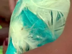 carnival chick climbs tree in the crowd gets pussy fucked and swallows stranger's cum right there