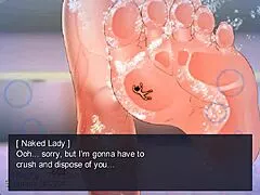 huge tall femdom feet fetish scenes from little snatcher hentai anime