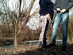 hey fat stepmom you into pissing with your horny stepson outdoors or what??