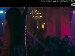 Jennifer Lopez's shaved pussy stripped bare with clothes ripped in nightclub stockings dance!