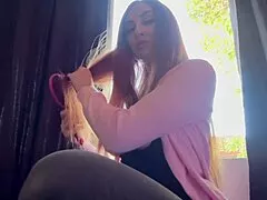 Bam, Italian Long Hair Big Tits Milf Artemisia Loves Flashing Tits While Sipping Coffee!