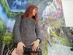 She rides dildo hard to big orgasm wow! 💦🔥