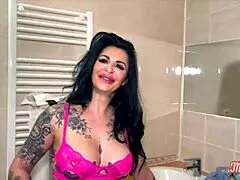 Alicia 43's Tattooed Milf Body Craves Hard Group Bang!