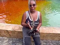 Brazilian Latina Best Friend Fucked POV Doggystyle Cowgirl Rough Creampie on Big Black Cock Tits