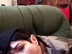 on december 23 2025 chienne marie kneels to suck soldier's cock