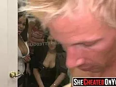 narrator watches party whores suck stripper dicks in wild orgy