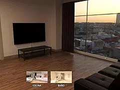 Hey roommate, my cute big ass girl with monster cock tempts you in the dorm again ep 2