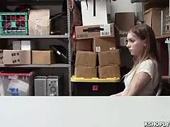 lp officer settled shoplyfter score by pounding her deep!