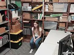 lp officer settled shoplyfter score by pounding her deep!