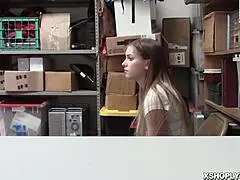 lp officer settled shoplyfter score by pounding her deep!