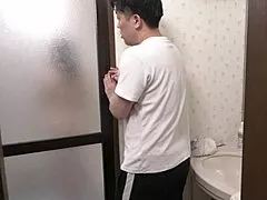 can you believe this busty asian housewife gets her first creampie from mom's hot friend squirting everywhere!