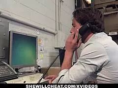 Busty MILF Boss Fucks New Employee Doggystyle on Desk Cowgirl Finish