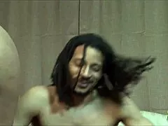 his huge black cock made this brunette slut suck deep orgasm pussy pounding sideways sofa closeup