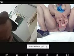 hotty putta chats on webcam with huge dildo toy play